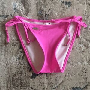 Perfect tan bikini side tie bottom